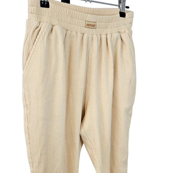 Bo+Tee Womens Slow It Down  Ribbed Lined Joggers Size Small High Rise - Picture 4 of 8